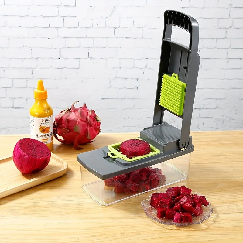 14/16 in 1 tritatutto per verdure multifunzionale cipolla patate tritatutto griglia alimentare grattugia per uso alimentare affettatrice per verdure da cucina Dicer