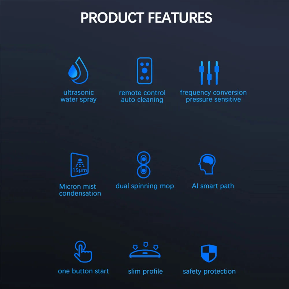 5600Pa Electric Window Cleaning Robot, Automatic and with Remote Control, Window Vacuum Cleaner for Household Appliances