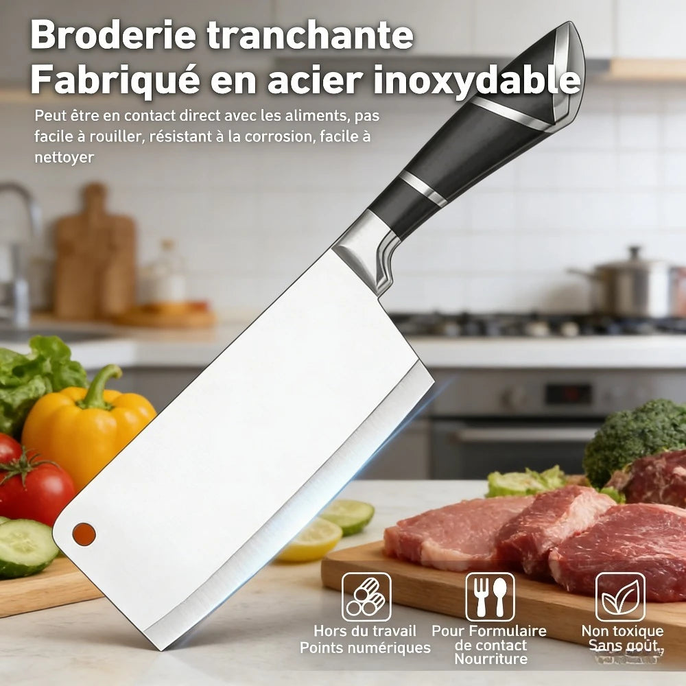 9-teiliges schwarzes Küchenmesserset mit hohlem Edelstahlgriff, scharf, langlebig, rostfrei, mit Messerblock, ideal für Zuhause oder als Geschenk.