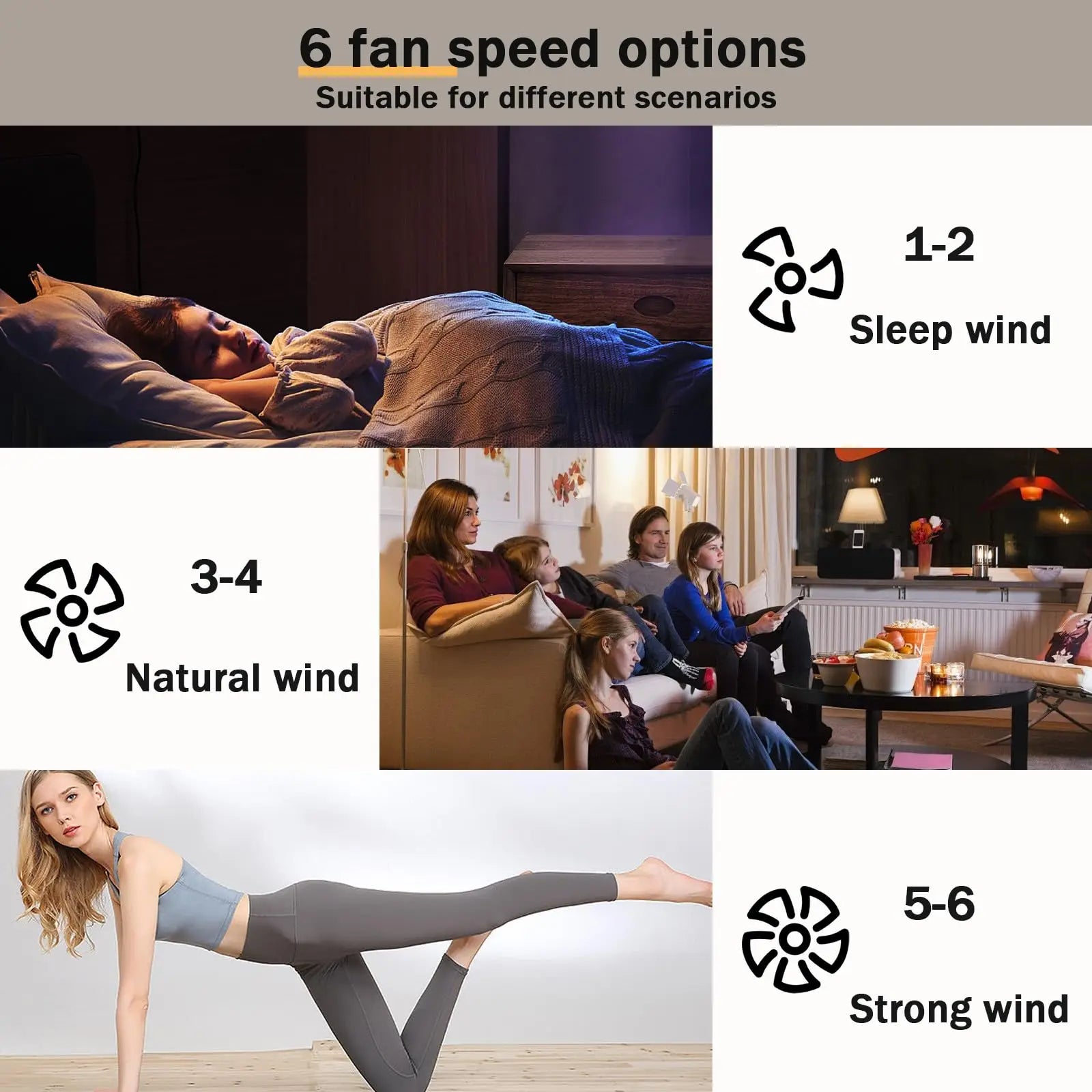 Ventilatore da Soffitto LED con Illuminazione, Lampada da Soffitto per Camera da Letto con Telecomando e APP, Lampada Dimmerabile con Ventilatore