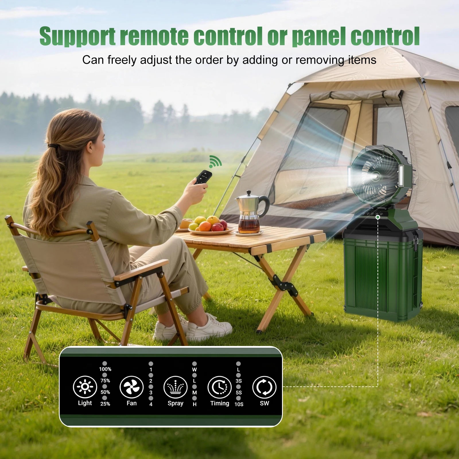 Condizionatore d'aria mobile 3 in 1: raffreddamento, deumidificazione e ventilazione; 2 livelli di velocità del ventilatore; modalità sleep; funzionamento silenzioso a 55 dB