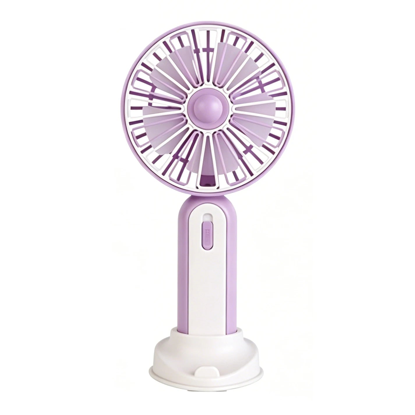Mini ventilatore portatile con ricarica USB, ventilatore da tavolo, ventilatore portatile con luce ambientale integrata, tre livelli di velocità, per ufficio, viaggi, trucco, campeggio, pendolarismo all'aperto