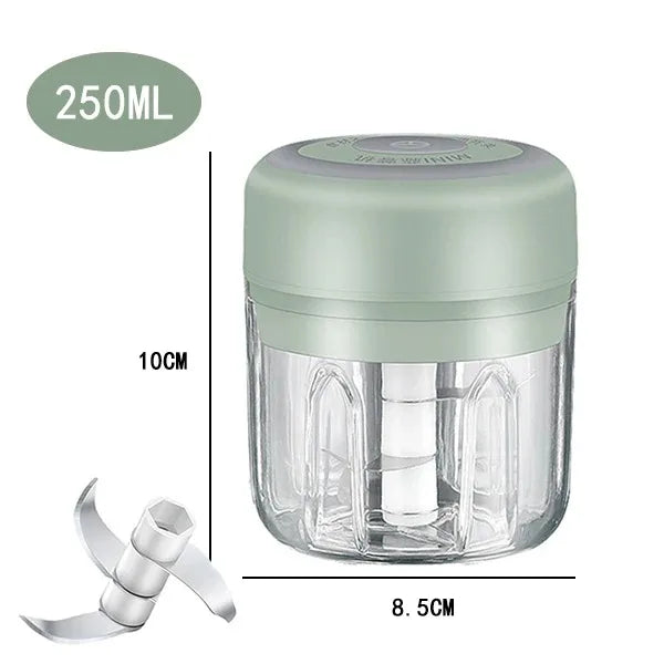 100ML/250ML Elettrico Tritacarne Aglio Chopper Ruota Aglio Presse Frantoio Verdura Cipolla Cutter Cucina Accessori Da Cucina