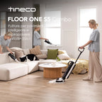 Tineco Floor One S5 Combo Smarter Nass-/Trockensauger mit iLoop-Technologie, 5-in-1 Nasssauger für Tierhaare, Hartböden, LED-Display, Wi-Fi