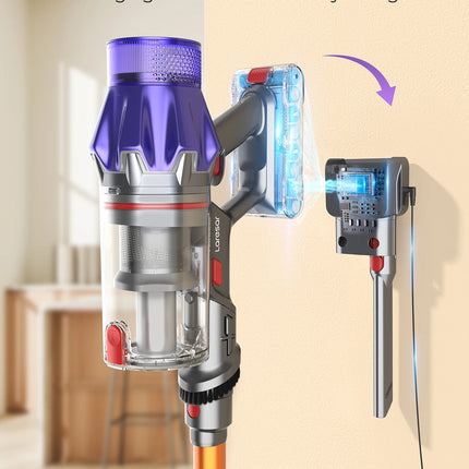 Laresar V7 500W 50000PA Cordless Vacuum Cleaner with Suction Power Portable Smart Home Appliance Removable Battery Dust Cup