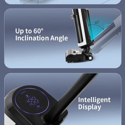 Cordless Handheld Vacuum Cleaner Robot Wet and Dry Cleaning RL9Max 14000pa Super Strong Suction Self-heating Brush 4000mAh Battery