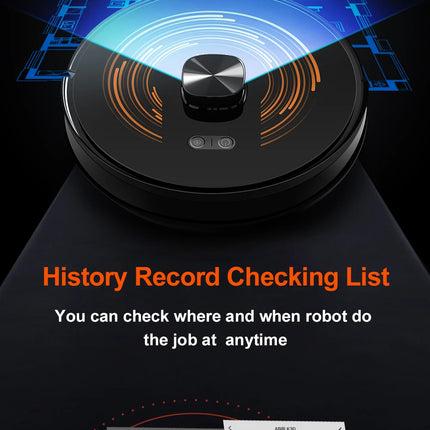 ABIR K30 Robot Vacuum Cleaner, Automatic Emptying Station, Lidar Laser, 6500PA Suction, Multi-Floor Mapping, Smart Home Appliance for Dry and Wet Cleaning