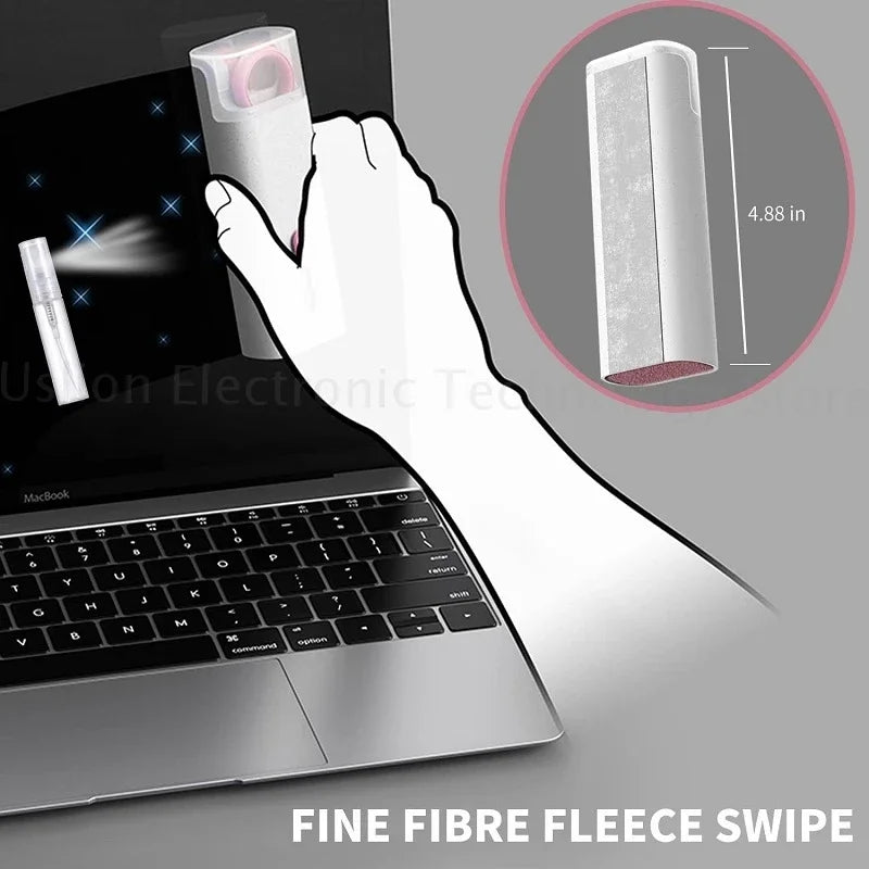 Kit di pulizia 7-in-1 per tastiera del computer, penna per la pulizia degli auricolari, strumenti per la pulizia di telefono e iPad, estrattore per copritasti