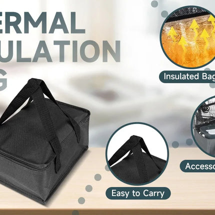 Smart Electric Lunch Box with Timer, 2-in-1 Portable, 1.5L Leak-Proof for Office