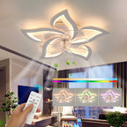 Ventilatore da soffitto LED Oyajia 50W con telecomando, moderno, diametro 62 cm
