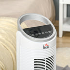 Ventilatore a torre da 60W raffreddato ad acqua con telecomando, funzione umidificante, timer di 8 ore, adatto per ambienti inferiori a 20 m². ㎡ Diametro 30 cm, altezza 100,8 cm.