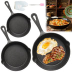 3PC Padella In Ghisa Wok Antiaderente A Nido D'ape Pentola Casa bistecca padella Stufa A Gas Pentola A Induzione Pentole Da Cucina 16/20/26 centimetri