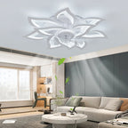 Jelena Ventilatore da soffitto intelligente con luci Telecomando 6 velocità Ventilatore moderno a LED Lampada da cucina Camera da letto Ventilatore domestico