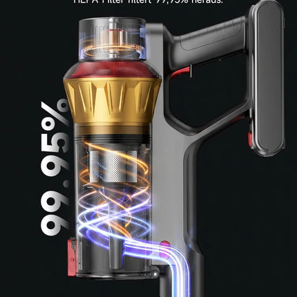 Tdyon 750W 85000PA Aspirapolvere Senza Fili, Potenza di Aspirazione Ultra-Elevata, 80 Minuti di Autonomia, Aspirapolvere Portatile con Batteria Rimovibile