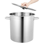 35/50/70 Liter Suppentopf mit Deckel und Griffen, multifunktionaler Edelstahlkochtopf zur Aufbewahrung von Flüssigkeiten/Feststoffen