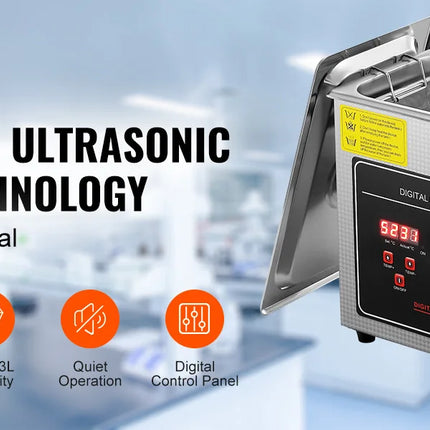 SucceBuy 2L 3L 6L 10L 22L 30L Pulitore ad ultrasuoni Acciaio inossidabile Pulizia portatile Lavatrice Elettrodomestico ad ultrasuoni