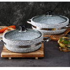 Grande Formato Riscaldamento Diretto Zuppa di Granito Pentola Moor Pietra Sizzling Pentola Calda Cottura Wok Cottura del Riso Cottura Cibo Servire Pentola di Pietra