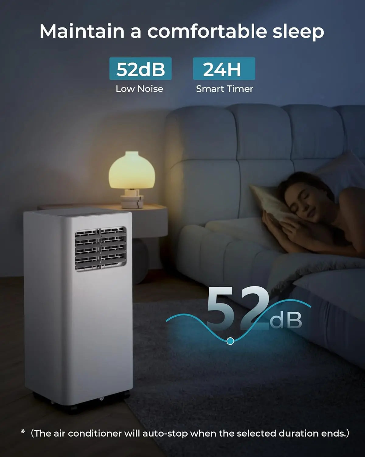 Condizionatori d'Aria Portatili 12000 Btu 3 in 1, Climatizzatore Portatile con Deumidificatore, Condizionatore da Pavimento per Casa