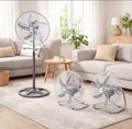 Industrieventilator aus Metall, 3-in-1, 65W, 3 einstellbare Geschwindigkeiten, 125x50CM, Multifunktions-Boden-, Tisch- und Wandventilator, Leistungsstarker Luftzirkulationsventilator für Zuhause, Garage, Lager