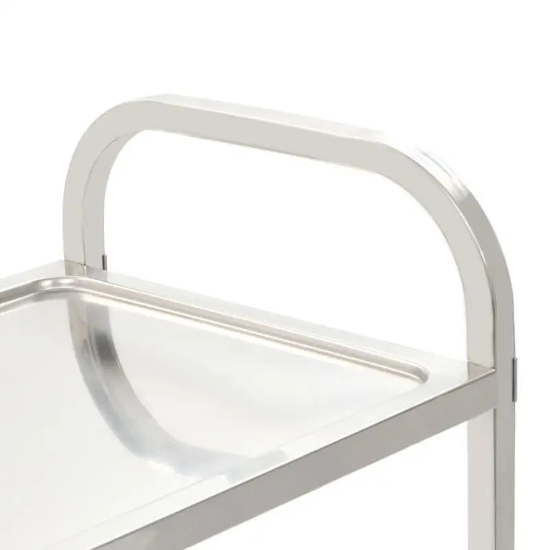 Carrello da Cucina a 3 Ripiani, 96,5x55x90 Cm, Materiale in Acciaio Inossidabile, Telaio Solido e Stabile, Grande Capacità di Stoccaggio, Ruote Scorrevoli, Salvaspazio, Facile da Montare, per Uso Domestico, Ristoranti, Hotel