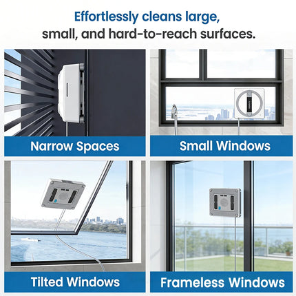 COTIAR Winbot W10 3100Pa Robot Window Cleaner with 5 Cleaning Modes, Intelligent Electric Control via App and Remote Control