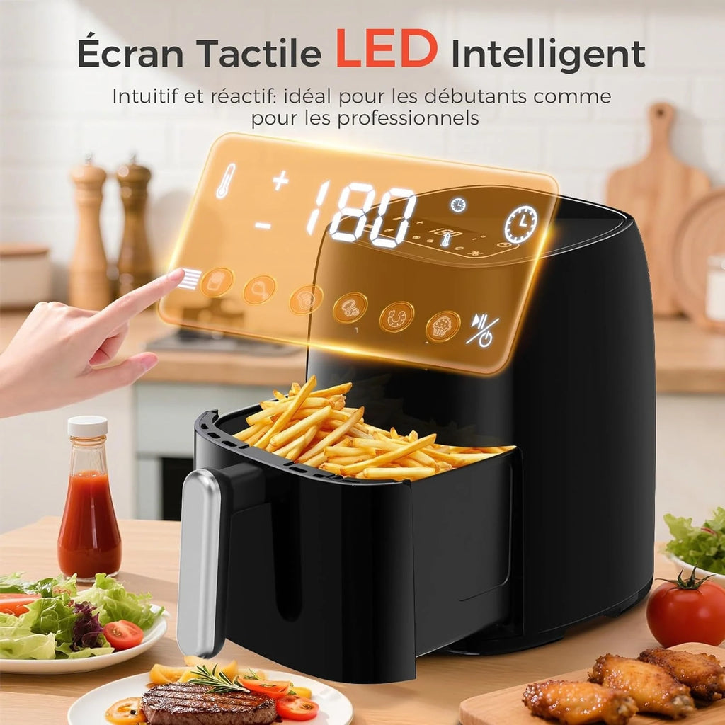 Friggitrice ad Aria 4,2L 1500W Touchscreen LED - YASHE