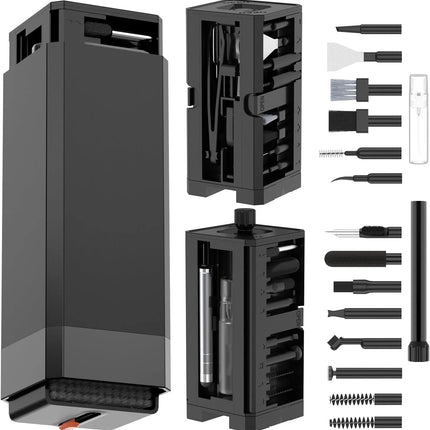 20/32 in 1 Kit di pulizia profonda multifunzione per porte iPhone, AirPod, tastiere e rimozione tasti - Strumenti di precisione