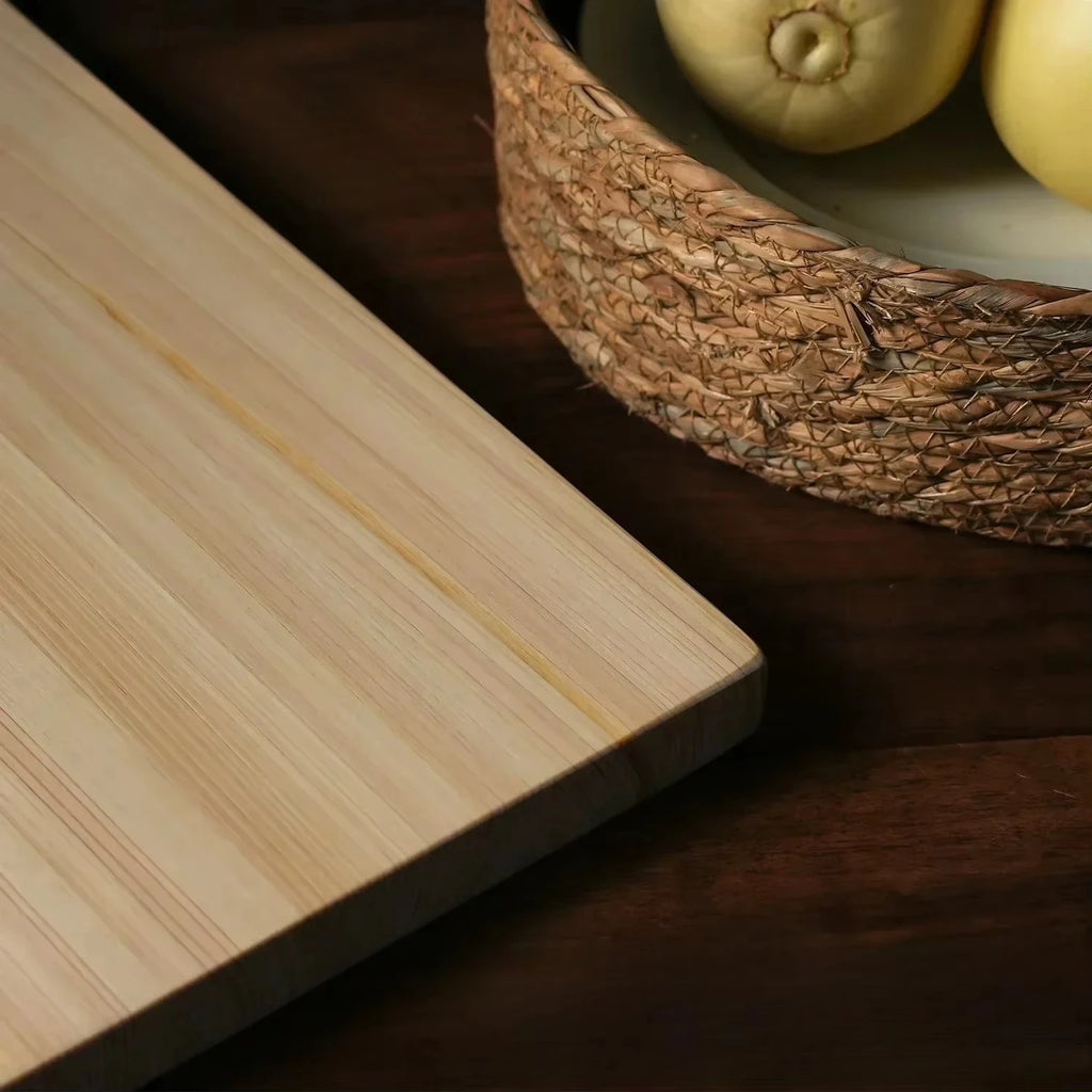 Japanisches Hinoki Schneidebrett Natürliches Zypressenholz Schneidebrett Küchenbrett Hochfeste Klingenschutz