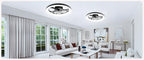Ventilatore da Soffitto Intelligente XINGOO Nordic con Luce e Telecomando, Decorazione per Camera da Letto, Ventilatore con Pale Invisibili