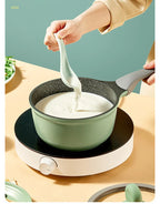 COOKER KING Pentola per il latte Padella antiaderente Micro pressione Rivestimento in pietra medica Pentola per alimenti per bambini Latte caldo Tagliatelle istantanee Pan Mini Pentola