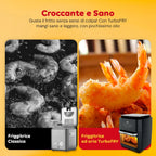 Friggitrice Aria 12L con Display LED Touch Timer 60 Min e Ricette Preimpostate