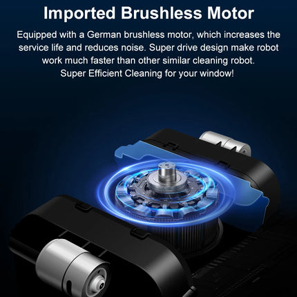 ABIR WD8 Window Cleaning Robot, Dual Water Spray, Laser Sensor, High Suction, Smart Robot for Wet and Dry Cleaning of Windows and Walls