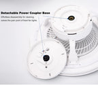 Ventilatore da soffitto da 100W con luce, controllo remoto tramite APP, lampada a LED dimmerabile a 360° °   Luce di sfondo RGB silenziosa girevole a 6 velocità per la casa