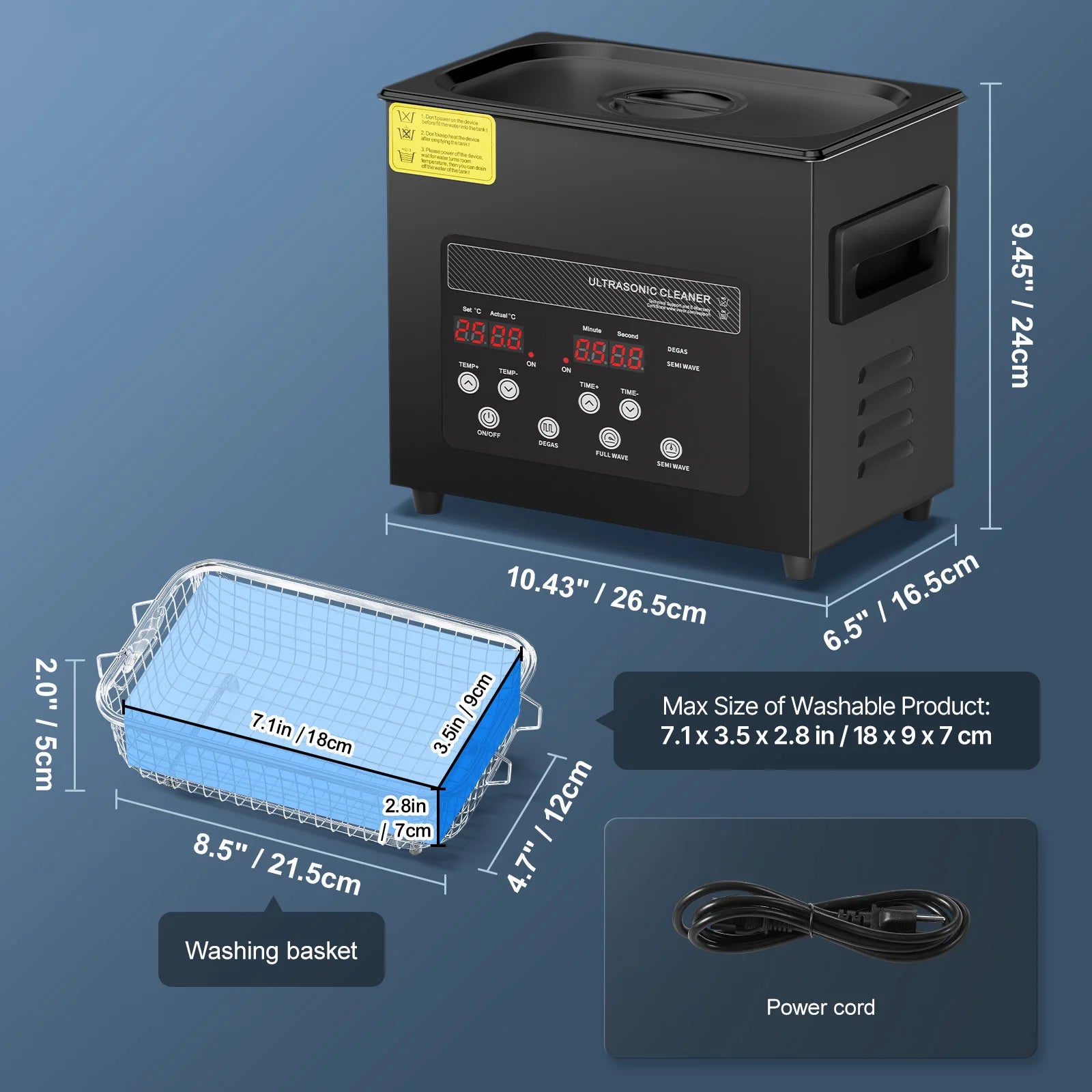 SucceBuy 2L 3L 6L 10L 15L Ultraschallreiniger Tragbare Ultraschall-Spülmaschine Ultraschall-Haushaltsgeräte mit Timer
