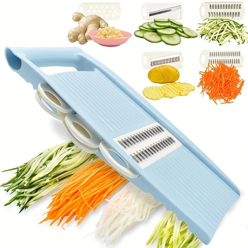 Multifunktionaler 5-in-1-Gemüseschneider, Zwiebelschneider, Food Chopper, Küchenmandoline, Gemüsehobel