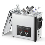 SucceBuy Ultraschallreiniger 6L 10L 15L 30L aus Edelstahl, Ultraschallreinigungsmaschine für Uhren, Rasierer, Schmuck, Münzen