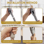 Elektrische Reinigungsbürste 10-in-1, kabellos, multifunktional, für Küche, Bad, WC, Haushalt, Haarbürsten und Mopp