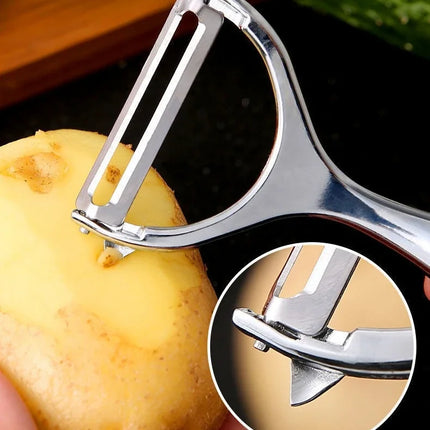 Pelapatate in acciaio inossidabile, pelapatate multifunzione, grattugia per carote, utensili da frutta, accessori da cucina, pelapatate gastronomico