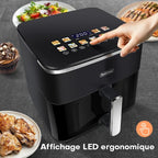 Friggitrice ad aria Koticidsin 11L 2000W Touch Screen con finestra visibile