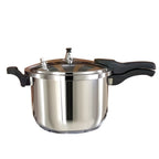 5-Liter-Edelstahl-Druckkochtopf, mehrfacher Sicherheitsschutz, explosionsgeschütztes Design, kompatibel mit Induktions- und Gasherden, schnelles Kochen, gleichmäßige Wärmeverteilung, spülmaschinenfest