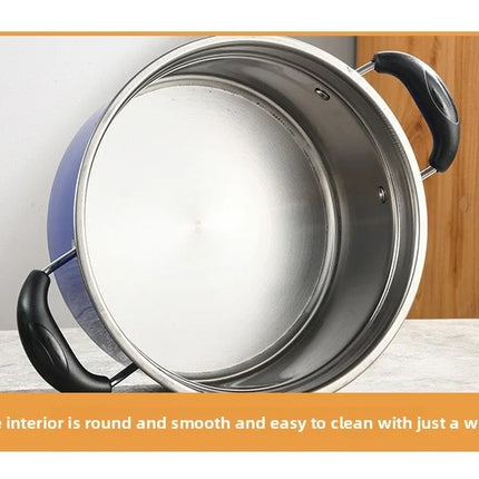 6-Piece Cookware Set with Glass Lids, Classic Floral Pattern, Non-Stick Pot Set for Soups and Stews, Compatible with Induction and Gas Stoves