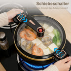Antihaftbeschichteter 7-Liter-Multifunktions-Mikrodrucktopf für Eintöpfe und Suppen, kompatibel mit Induktions- und Gaskochfeldern