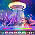 Ventilatore da soffitto Oyajia 50W con luce LED RGB dimmerabile e telecomando