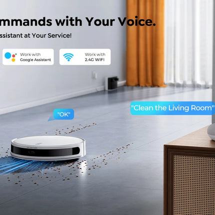 Laresar L10 SoF Robot Aspirapolvere e Lavapavimenti LiDAR, 6500Pa, 150min Senza Fili, Controllo Tramite App, Pulizia Intelligente di Pavimenti e Tappeti