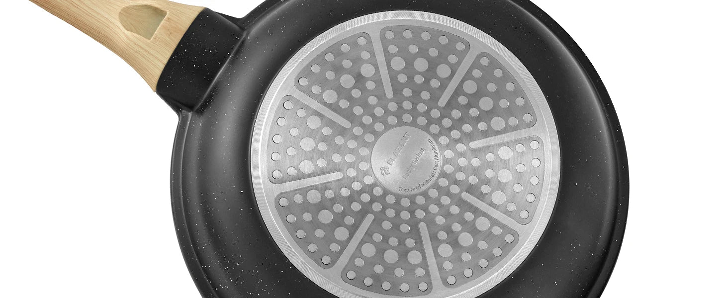 Set di padelle per piano cottura a induzione 10 pezzi, set di pentole e padelle antiaderenti, set di pentole da cucina con coperchi, granito, senza PFAS
