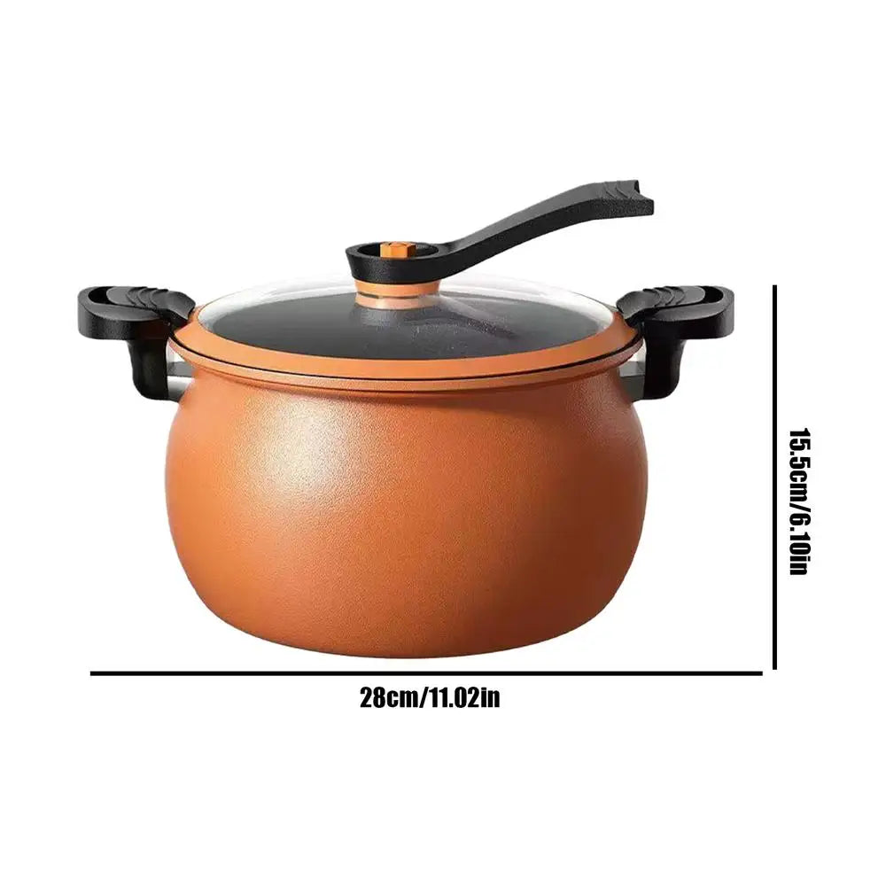 Großer Antihaft-Multifunktions-Schnellkochtopf mit transparentem Deckel, Slow Cooker zum Kochen