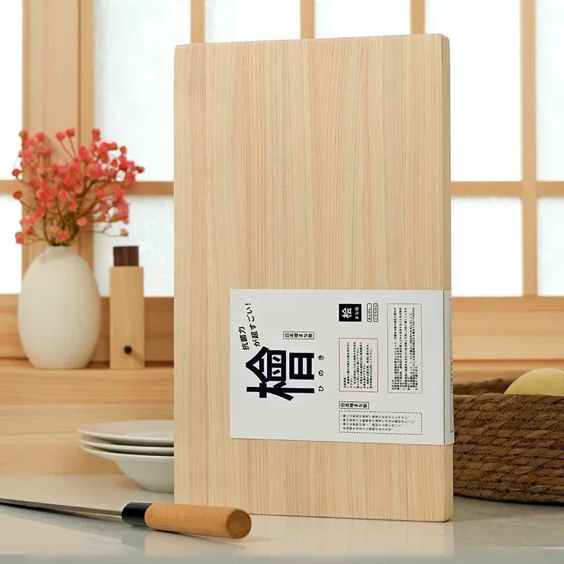 Japanisches Hinoki Schneidebrett Natürliches Zypressenholz Schneidebrett Küchenbrett Hochfeste Klingenschutz