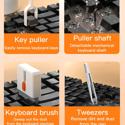 20/32 in 1 Kit di pulizia profonda multifunzione per porte iPhone, AirPod, tastiere e rimozione tasti - Strumenti di precisione