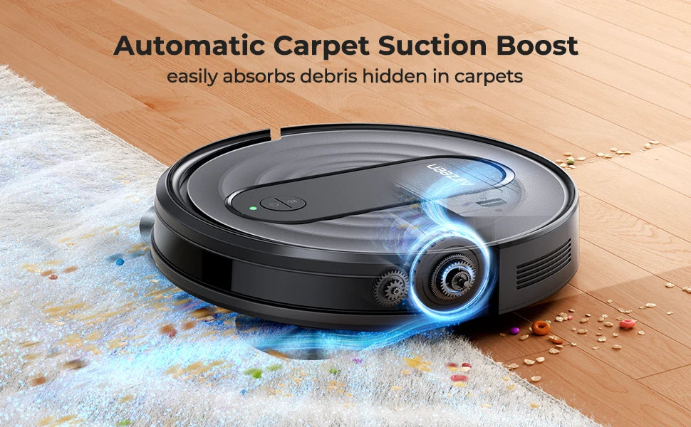 Robot-Staubsauger und Wischroboter Airzeen R7 3-in-1, 4000Pa Saugkraft, Smart App/Alexa Steuerung, Automatische Aufladung für Tierhaare und Böden