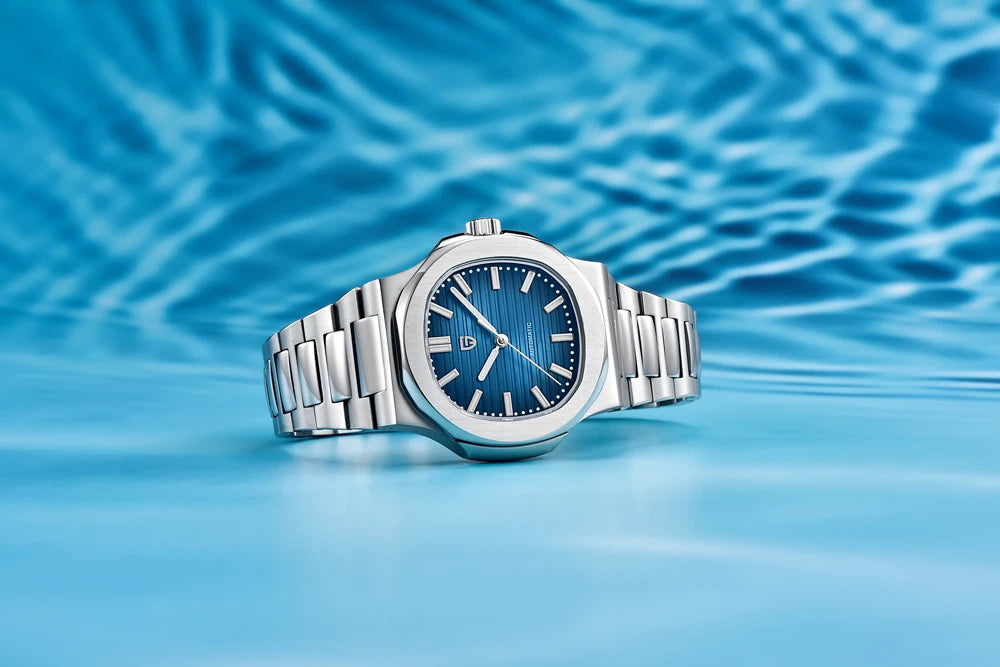 PAGANI DESIGN 2026 Neue Herren Luxus-Automatikuhr, mechanische Armbanduhr aus Edelstahl mit Saphirglas, 40MM Tonneau-Zifferblatt